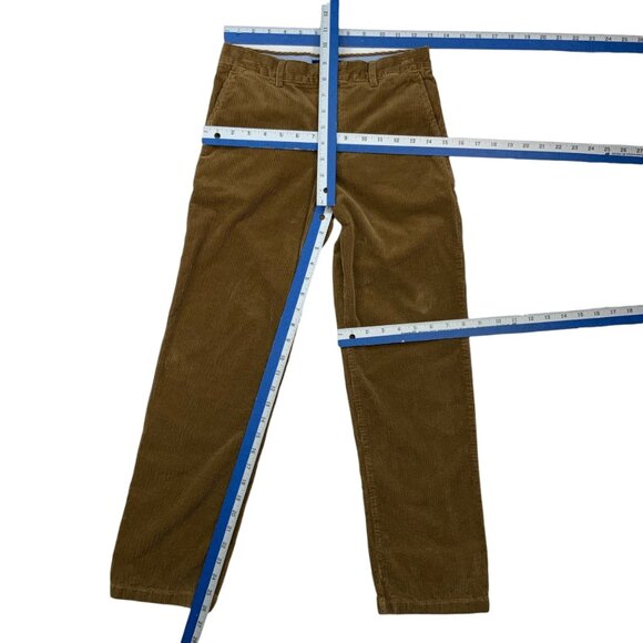 Polo Ralph Lauren Boys Corduroy Pant 14 Brown Flat Front Straight Leg Fall BTS - Picture 4 of 13